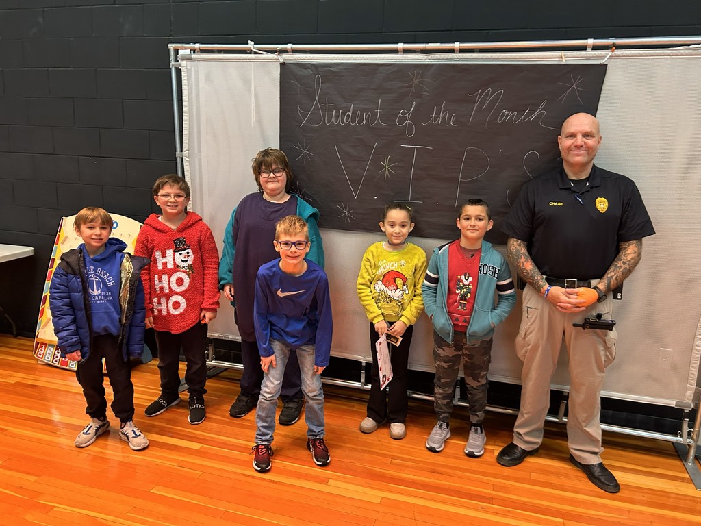 students of the month with SRO