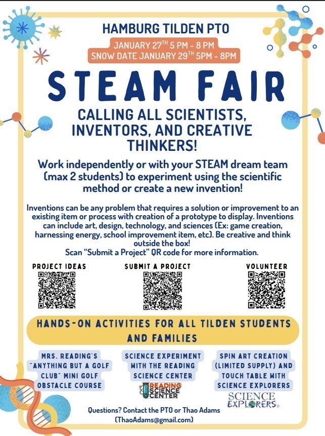 information about the STEAM fair