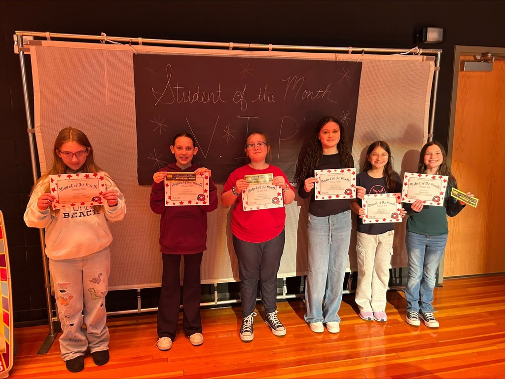 February Student of the Month group picture
