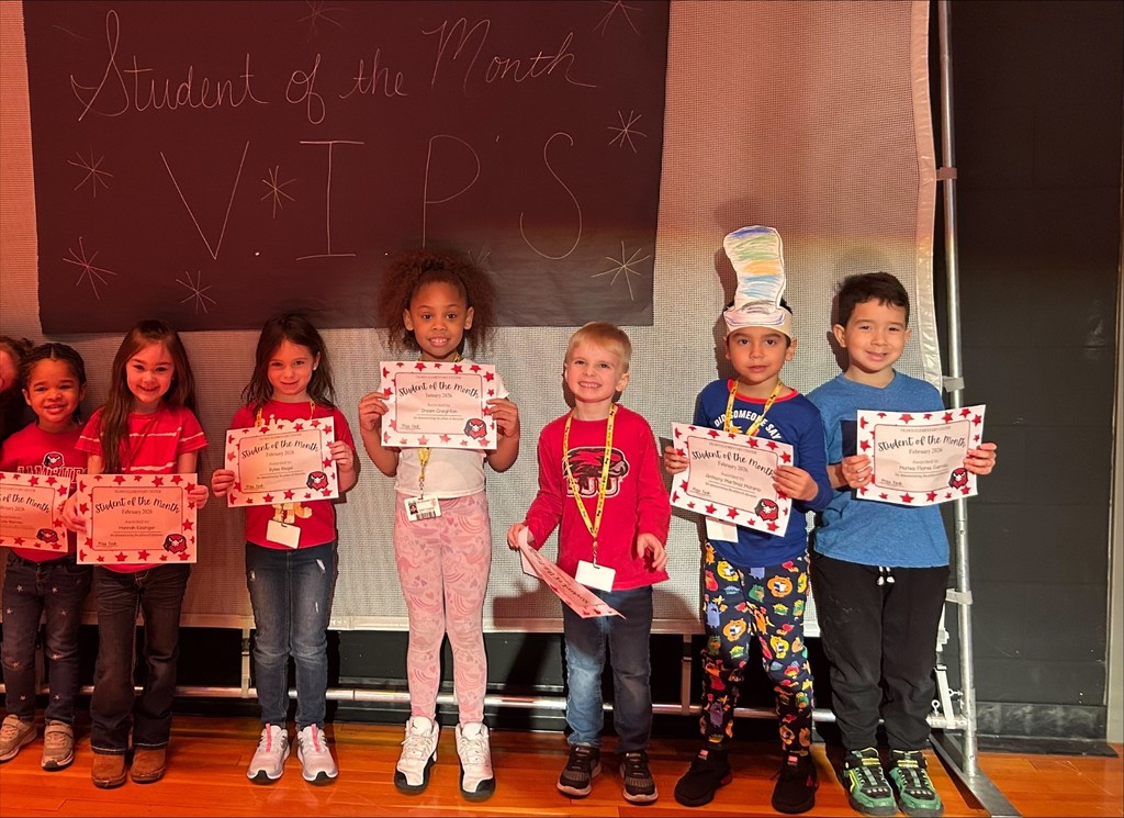 February Student of the Month group picture