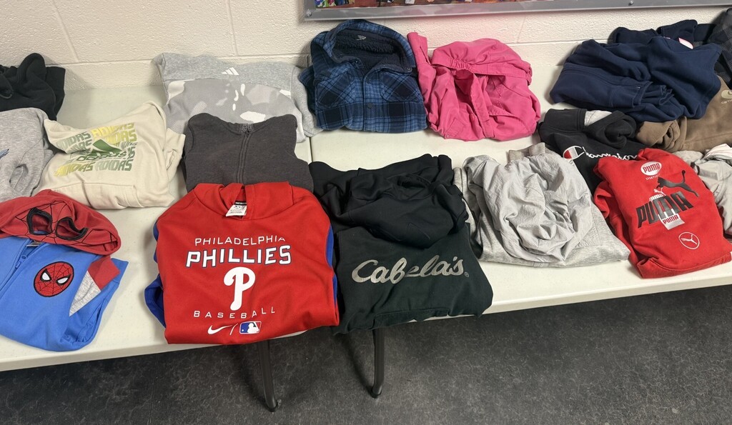 Various sweatshirts