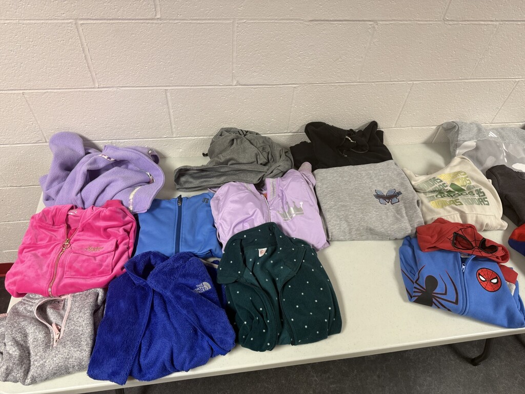 Various sweatshirts