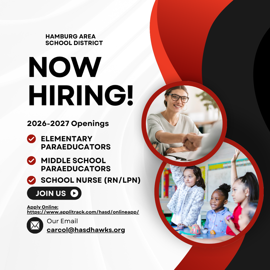 Hiring Advertisement for Support Openings in 2026-2027