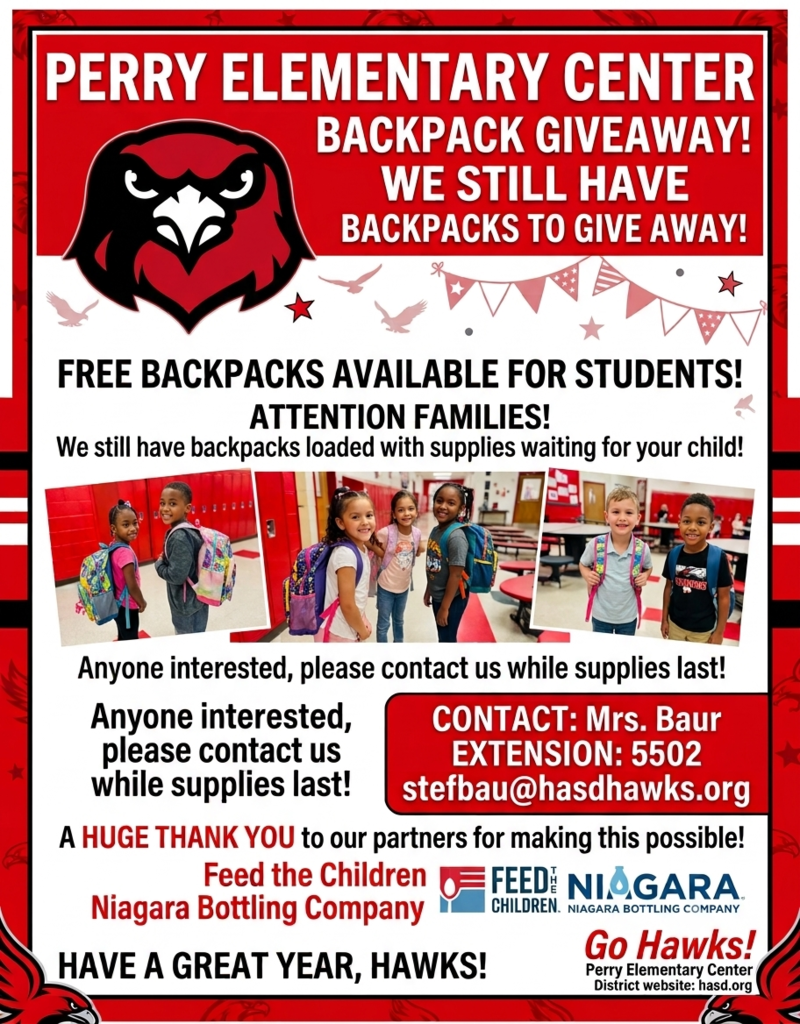leftover backpacks