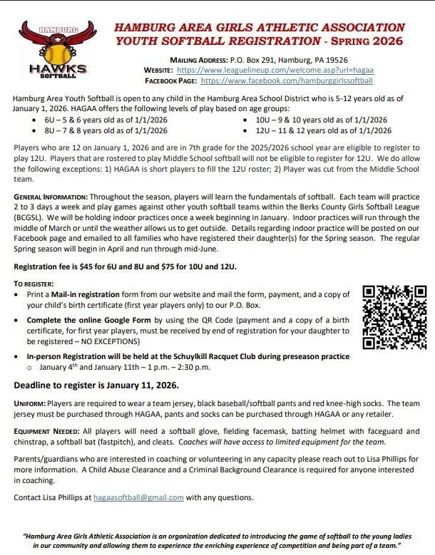 Softball Registration