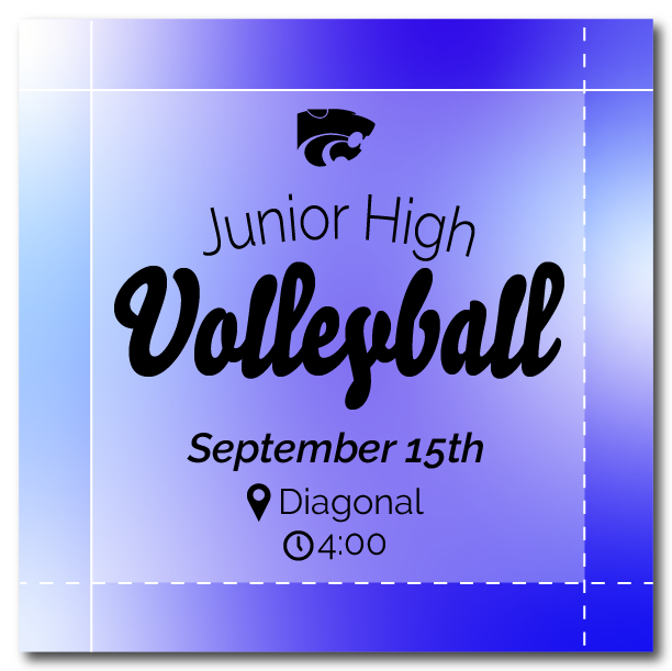 JH Volleyball at Diagonal at 4:00