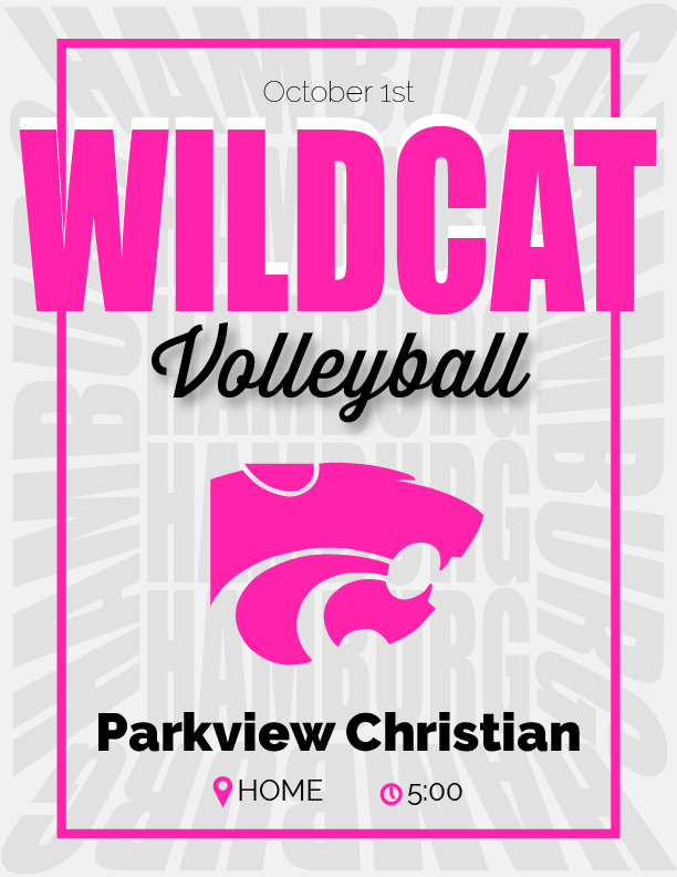 home volleyball game at 5:00 vs parkview christian