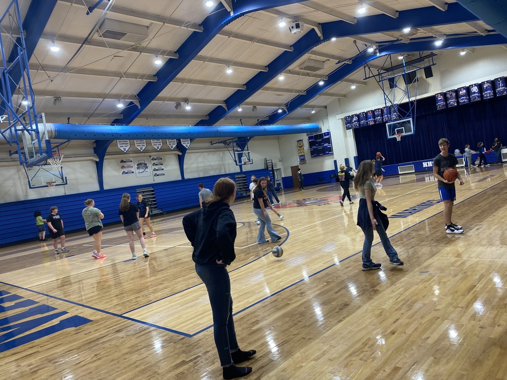 9-12th having fun in the gym