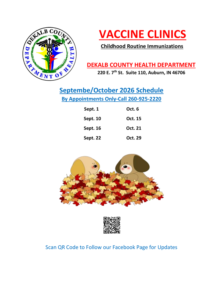 DeKalb County Vaccine Clinic Flyer