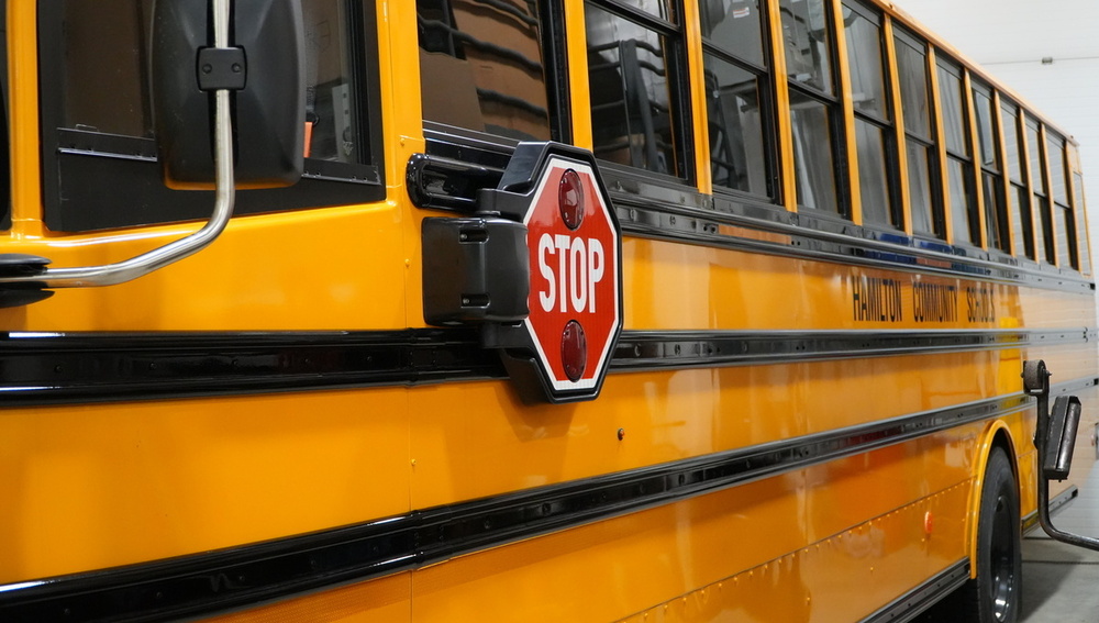 A Hamilton Community Schools school bus.