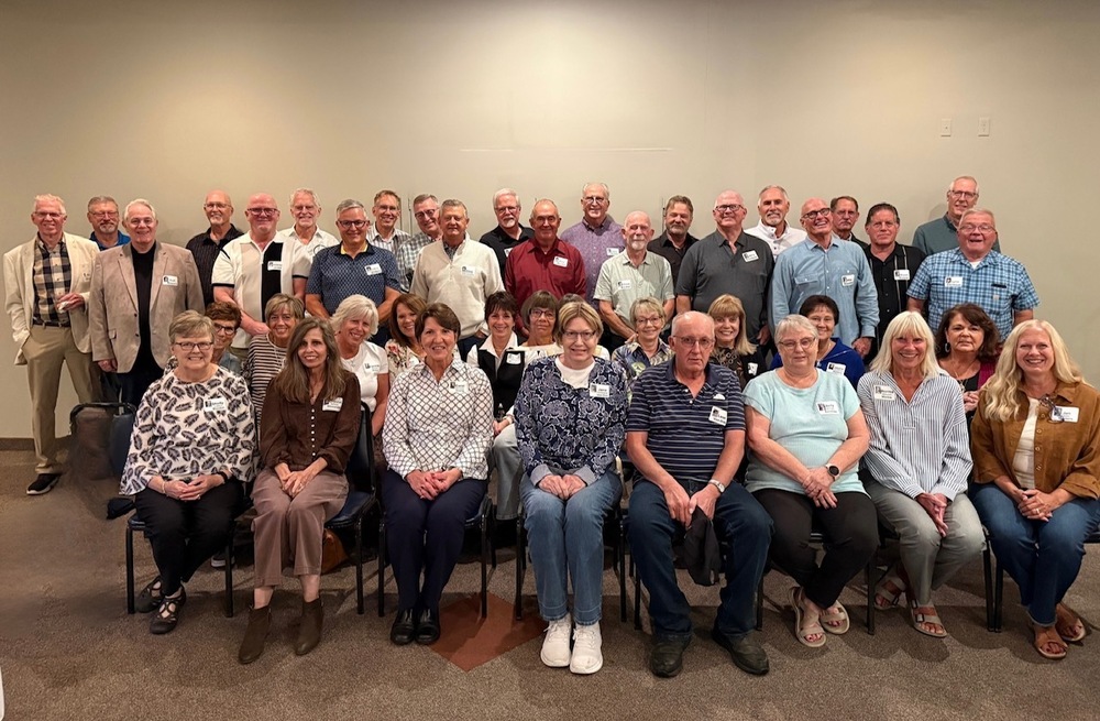 Hamilton High School Class of 1976 at their 50 year reunion.