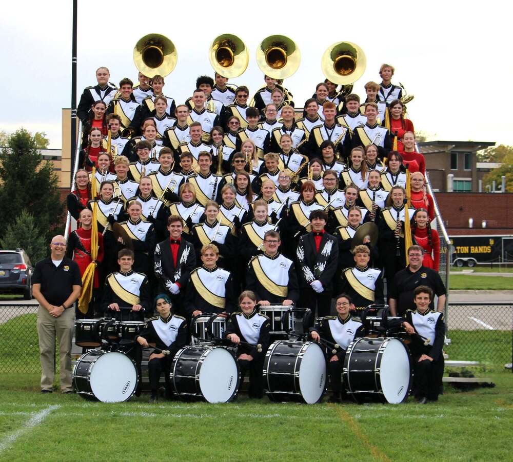 The Hamilton High School marching band via Cindy Reed.