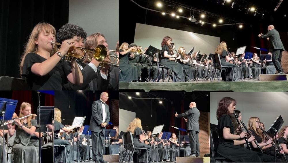 Hamilton High School band at festival.