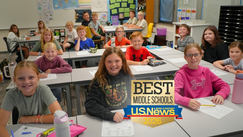 Best Middle School photo of smiling kids at Hamilton Middle School.