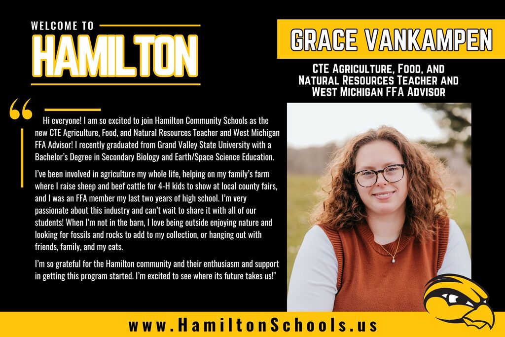Grace VanKampen introduction.