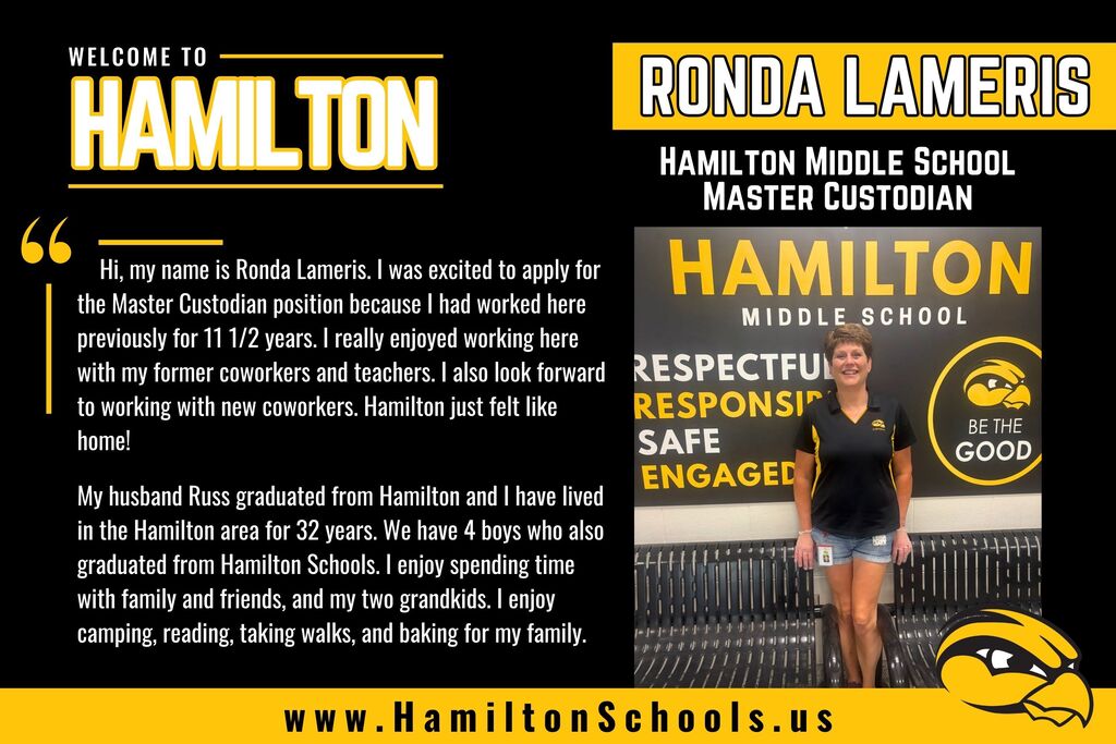 Ronda Lameris introduction.