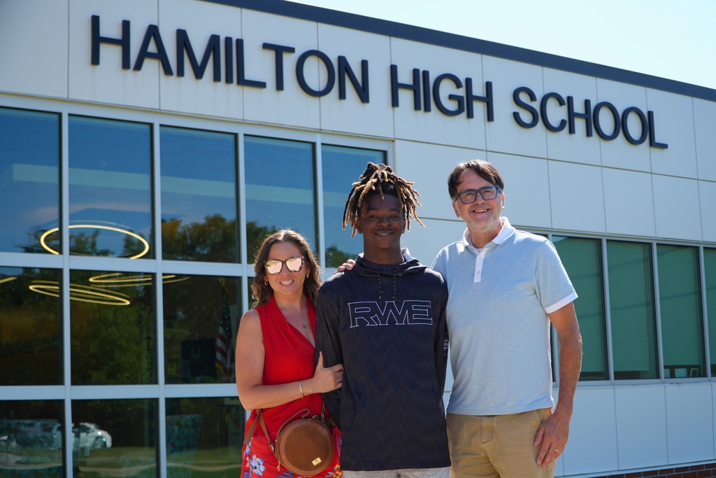 Hamilton High School open house photos.