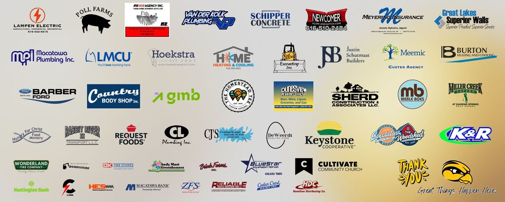 A list of sponsors for the Hawkeye Hometown community series 2026-27.