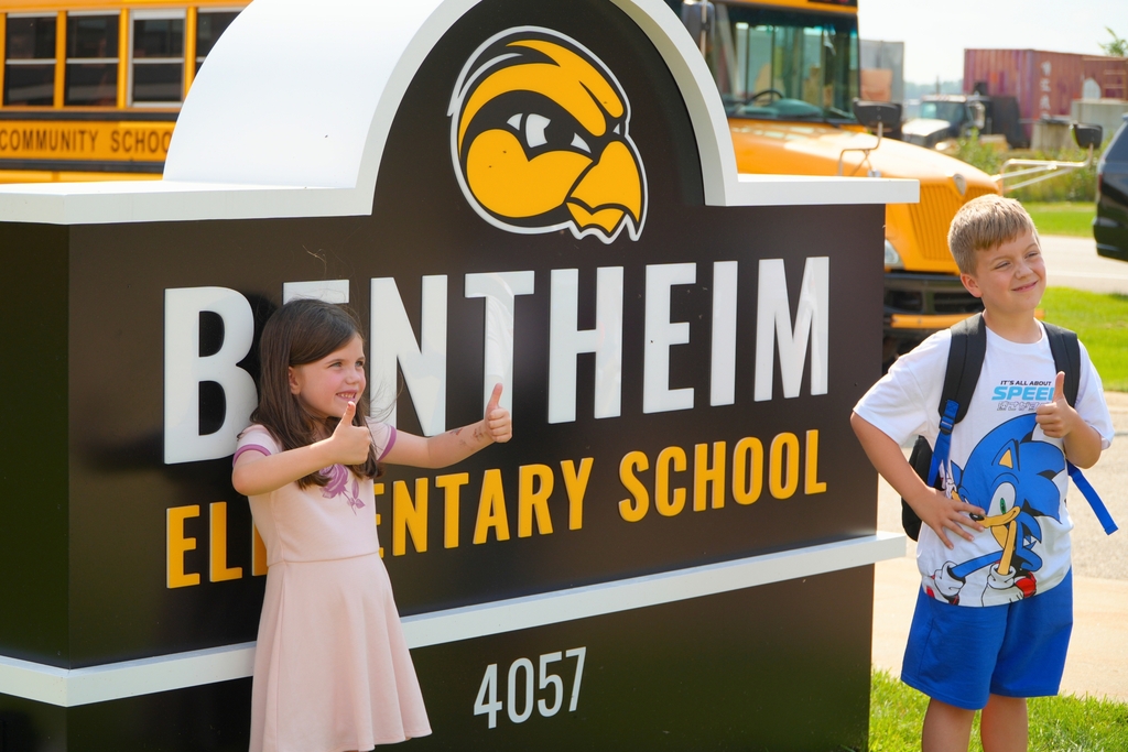 Bentheim Elementary first day of school photos 2026.