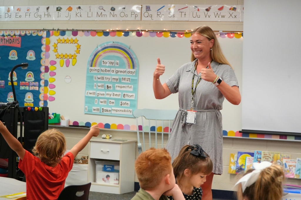 Bentheim Elementary first day of school photos 2026.