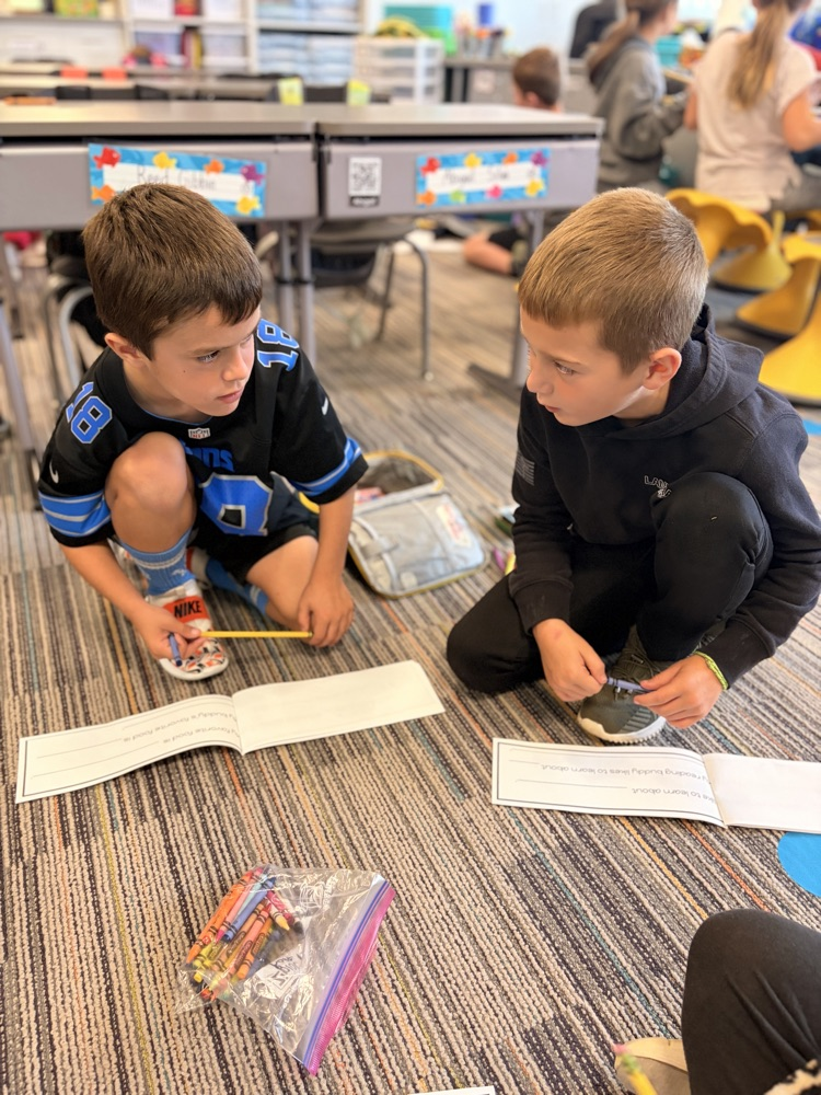 Reading with our Reading Buddies!