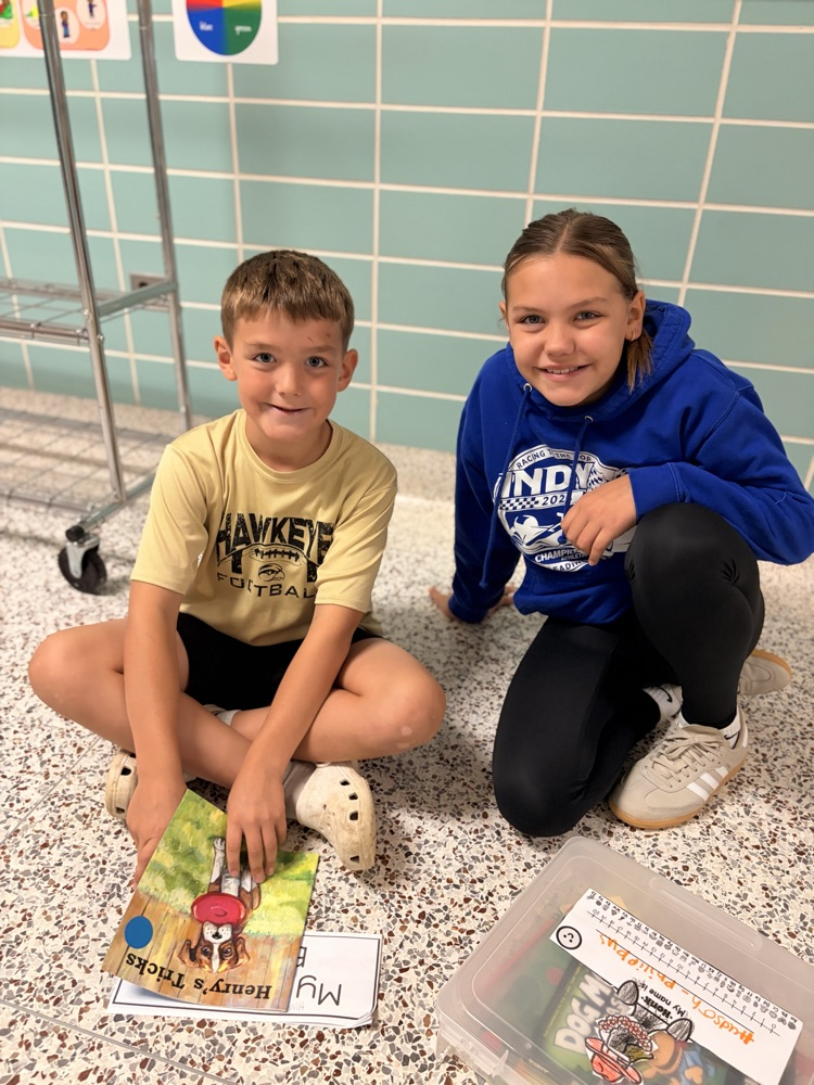 Reading with our Reading Buddies!
