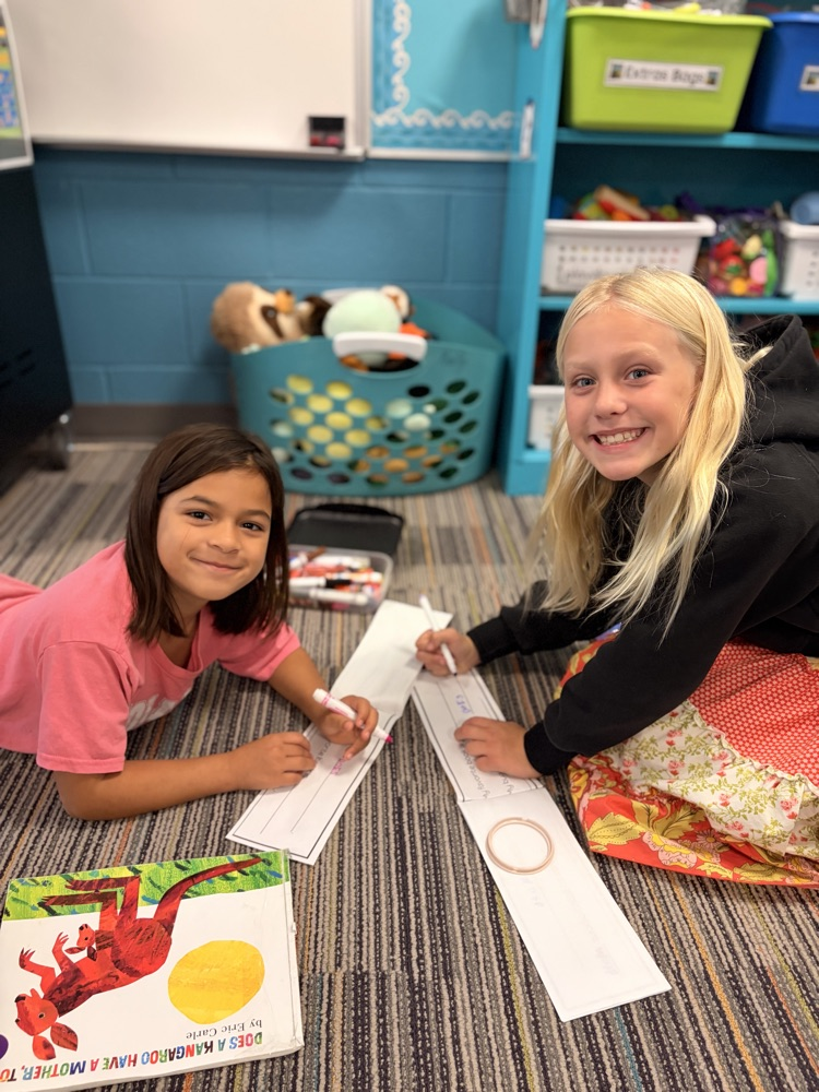 Reading with our Reading Buddies!