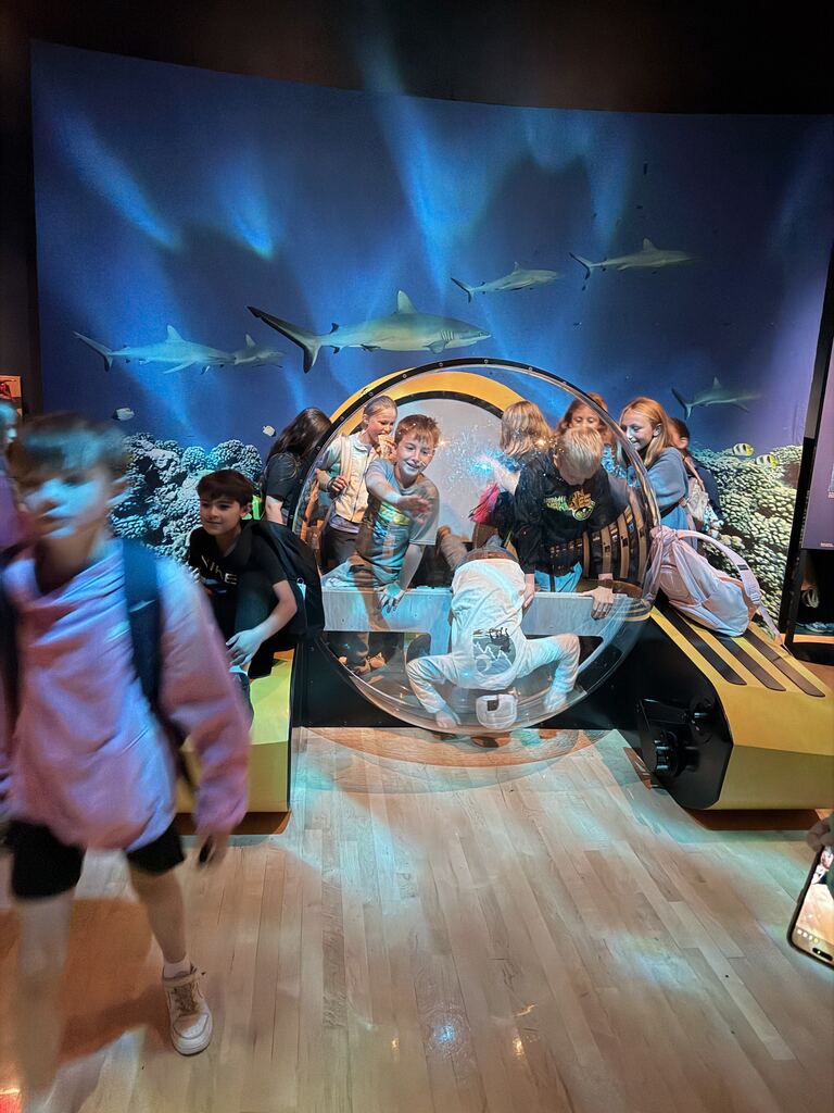 Photos of the Blue Star Elementary 4th grade trip to ArtPrize and Grand Rapids.