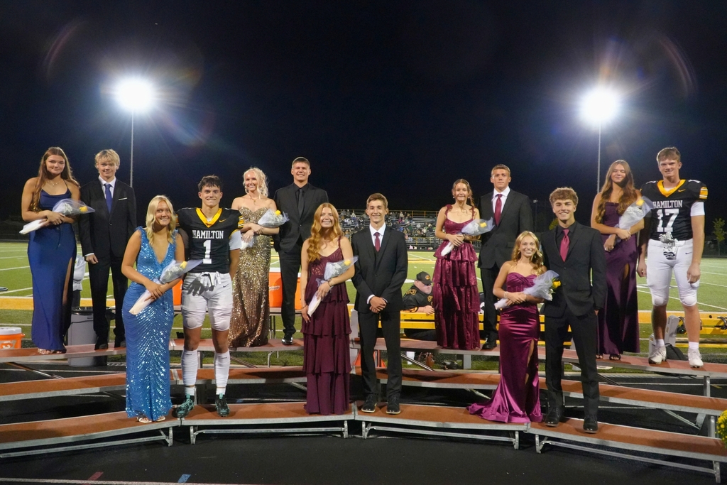Hamilton Homecoming Court photos.