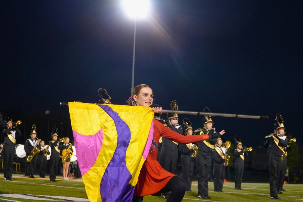 Hamilton High School marching band photos from October 2, 2026.