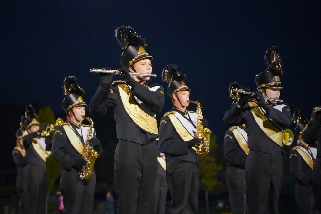 Hamilton High School marching band photos from October 2, 2026.