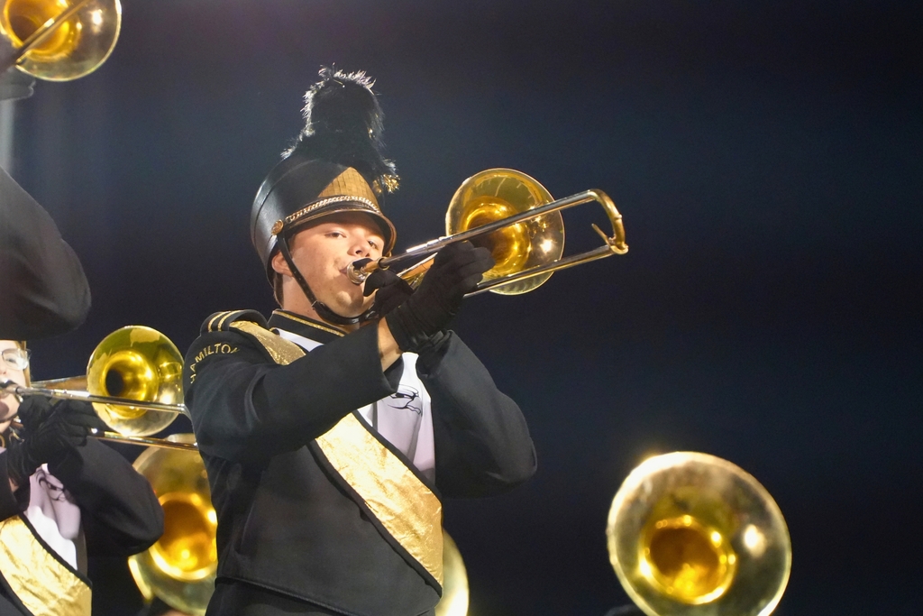 Hamilton High School marching band photos from October 2, 2026.