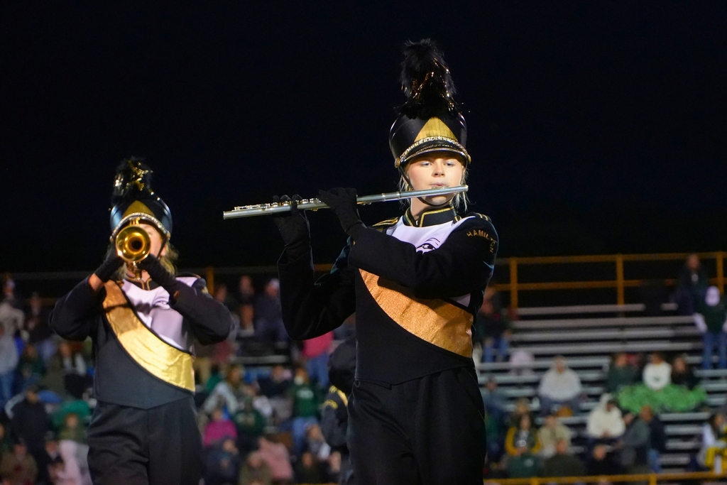 Hamilton High School marching band photos from October 2, 2026.
