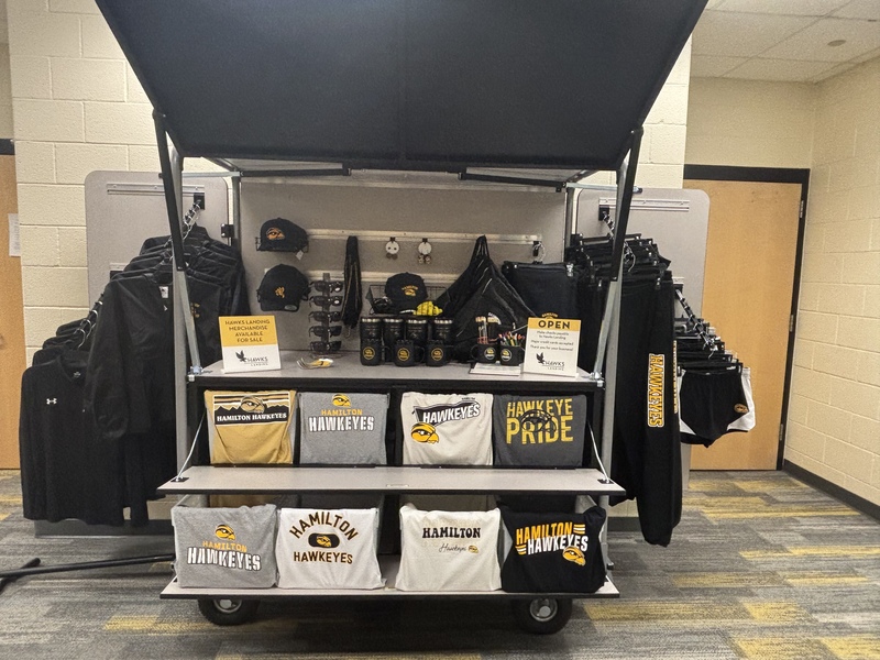 Hawkeye gear at Hamilton High School.