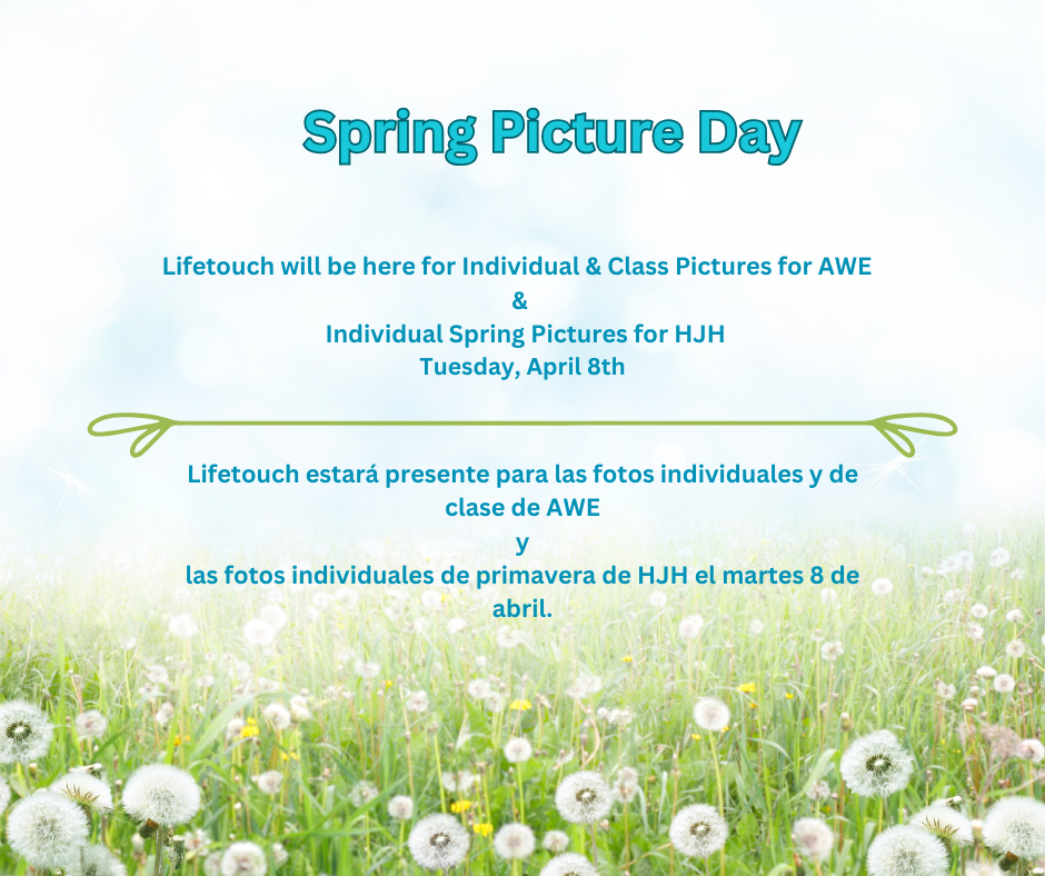 Spring Picture Day - April 8th