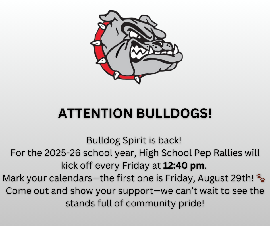 Pep Rally Time Change