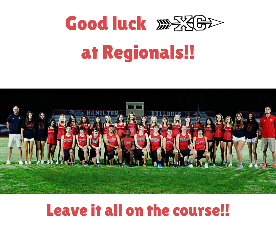 XC Good luck at Regionals