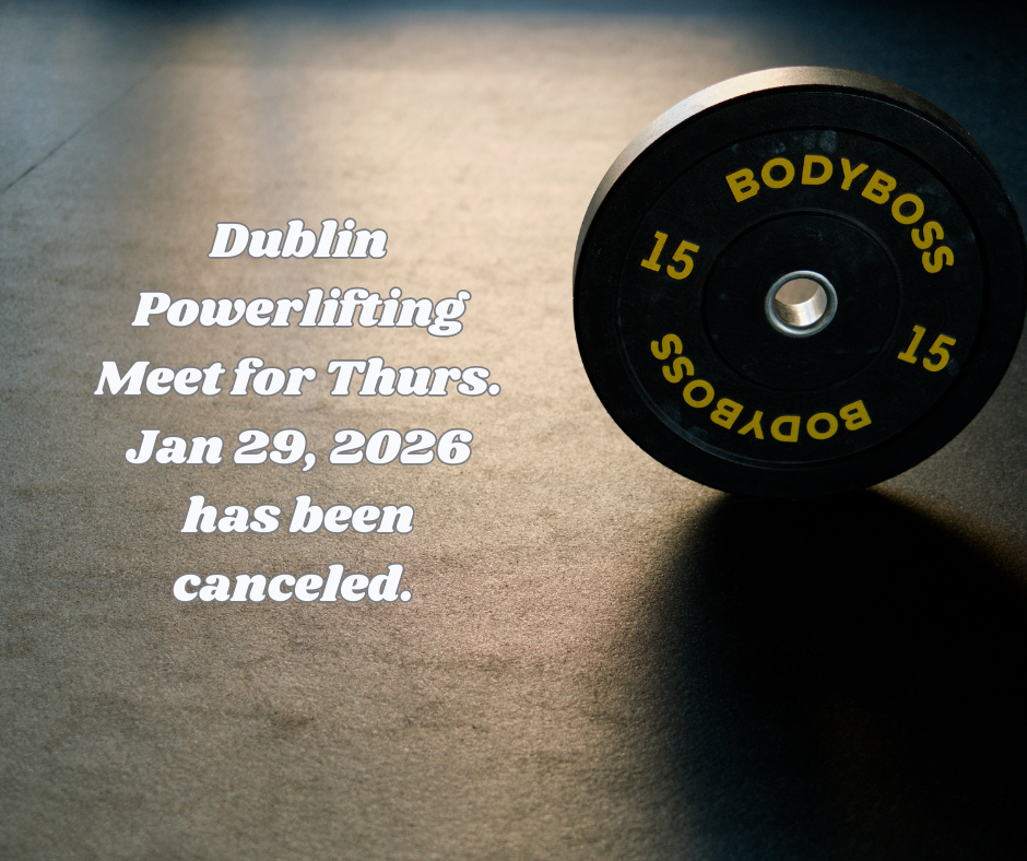 Powerlifting Meet Canceled