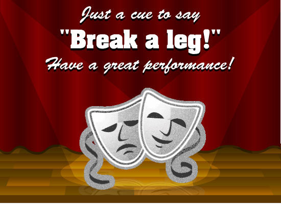 Break a leg to our cast crew & directors as they compete at Bi-District today