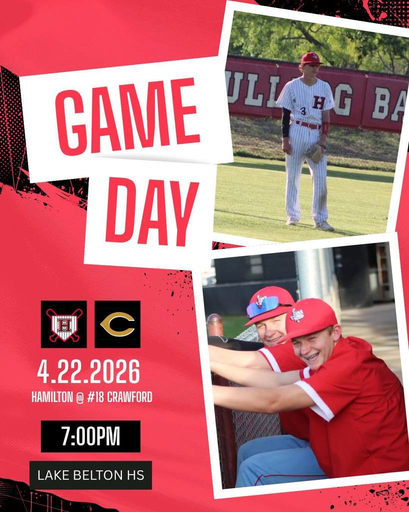 GAME DAY! Dogs will face off against #18 Crawford at Lake Belton HS. 7pm start