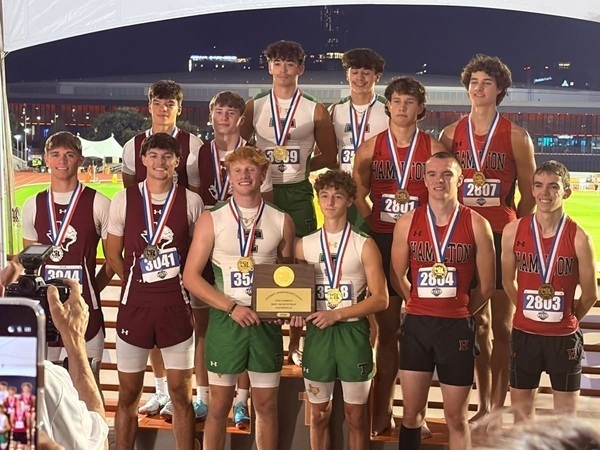 4x400 finished 3rd