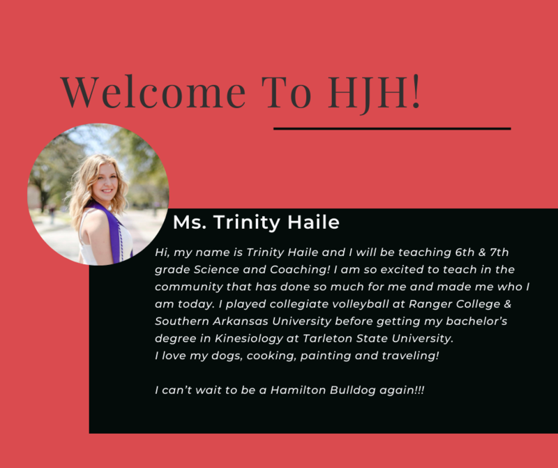 Welome to HJH Ms. Haile