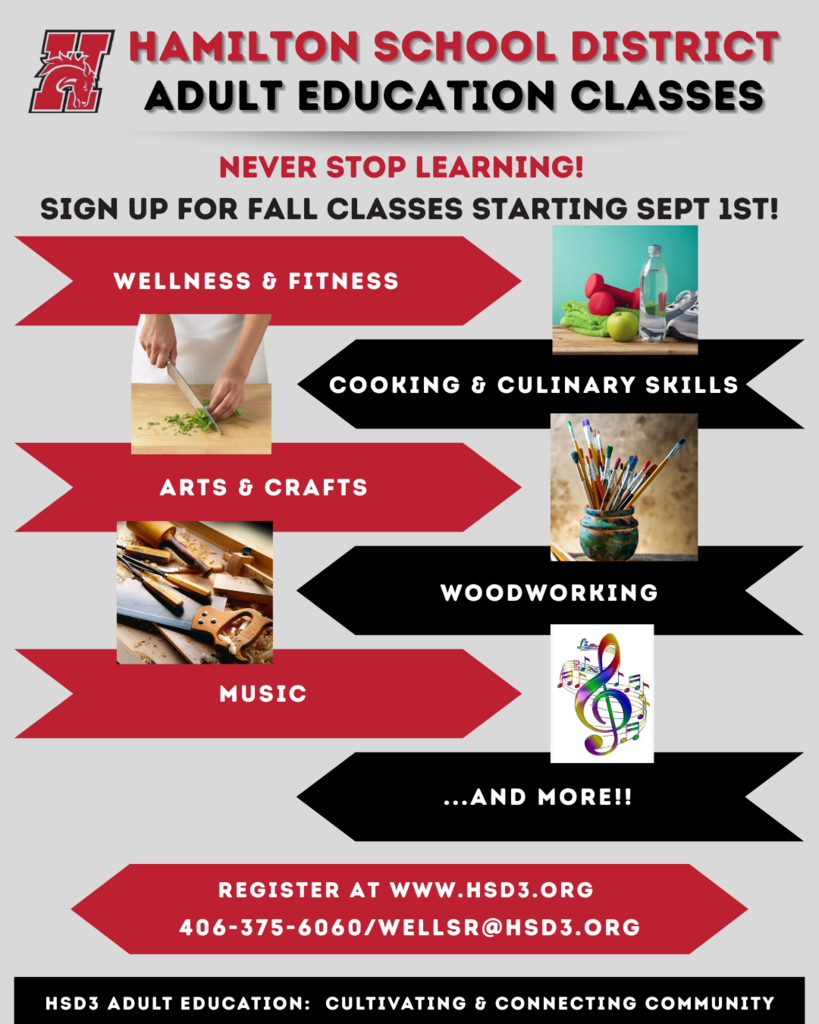 Fall 2025 Adult Education Flyer