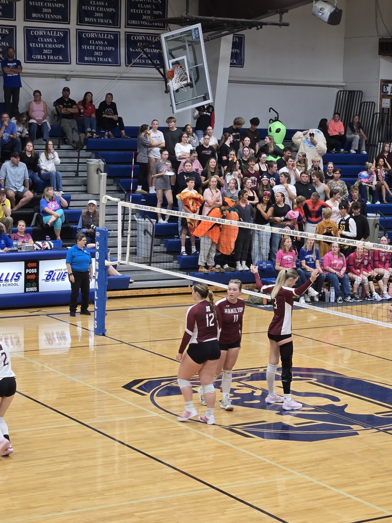 volleyball against corvallis