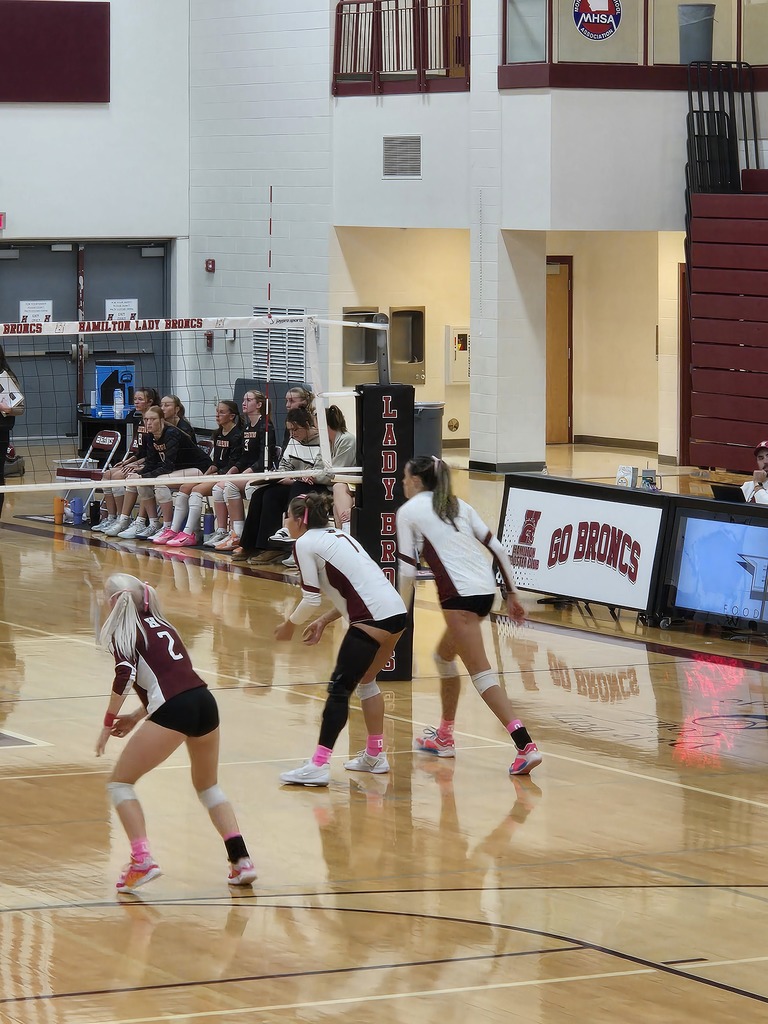 volleyball team against frenchtown
