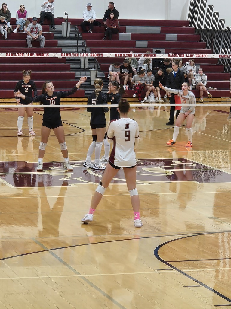volleyball against frenchtown