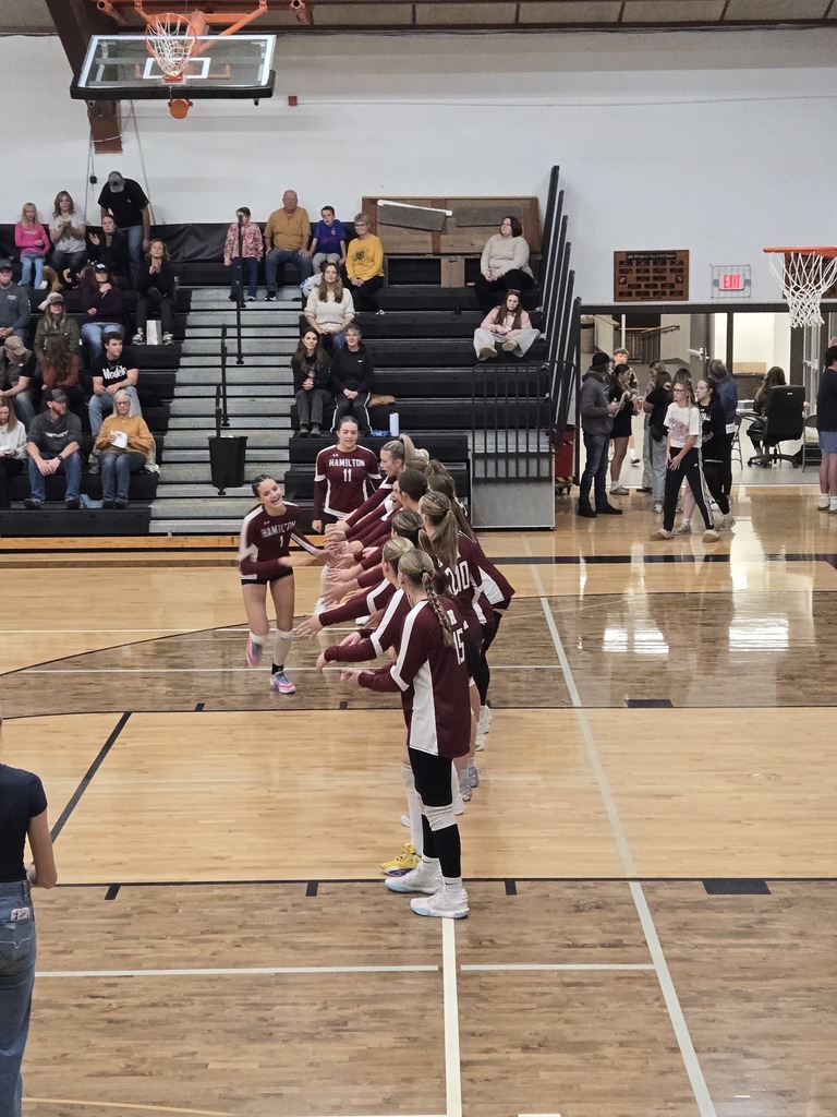 volleyball team playing against Stevensville