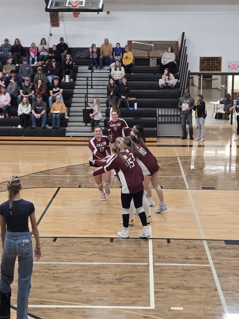 volleyball team playing against Stevensville