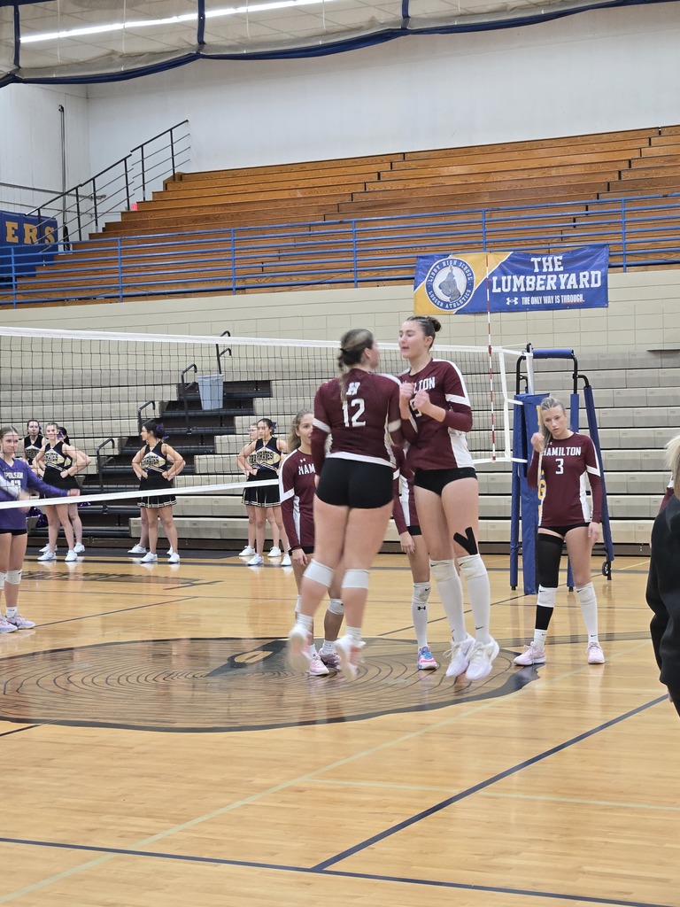 the hamilton high school volleyball wins 2nd place at the western class A divisional tournament