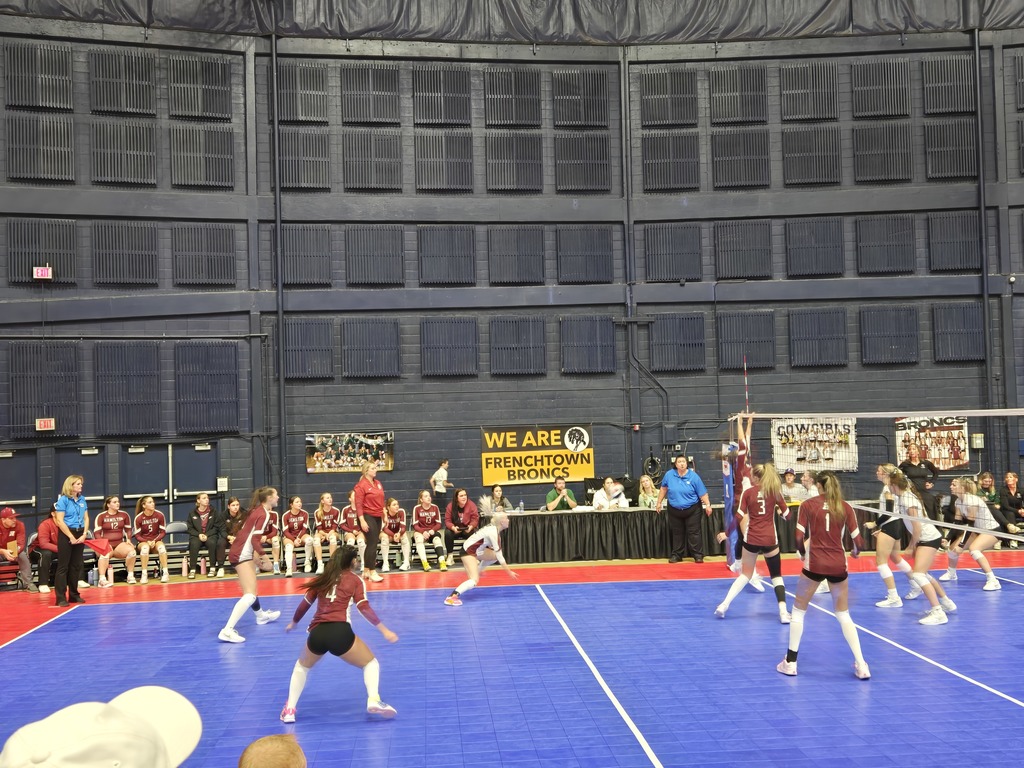 Hamilton high school volleyball team playing against Billings Central in the 2nd round of the state tournament at the Montana State University field house
